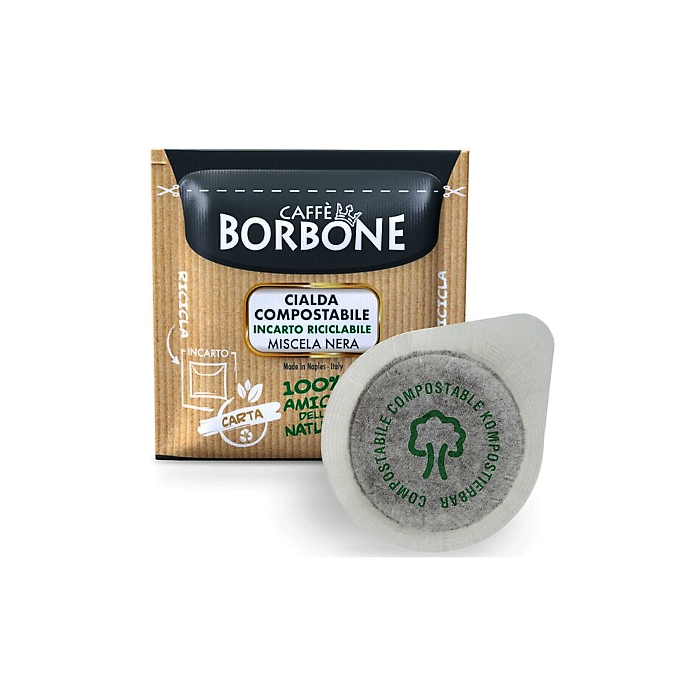 Cialde Filtro Carta Ese 44 Borbone Nero