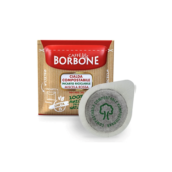 Cialde Filtro Carta Ese 44 Borbone Rosso