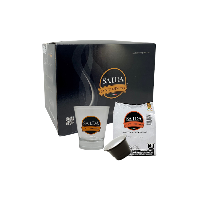 CAPSULE SAIDA COMPATIBILI CON MACCHINE CAFFITALY MISCELA BAR BLACK