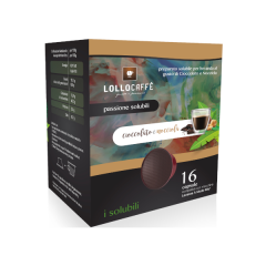 16 capsule gusto cioccolato e nocciola Lollo Caff Compatibili Lavazza a Modo Mio
