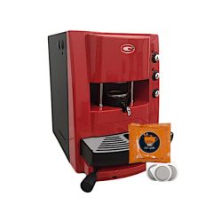 Grimac Macchina Caffè + 100 Cialde Caffè, Saida Orange Crema