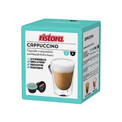 N 10 capsule cappuccino senza Lattosio compatibili Nescafe Dolce gusto Ristora
