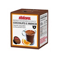 N 10 capsule cioccolato e arancia senza glutine compatibili Nescafe Dolce gusto