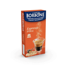 10 Pezzi, Capsule Compatibili Nespresso,Caffè Borbone,Espresso D'orzo